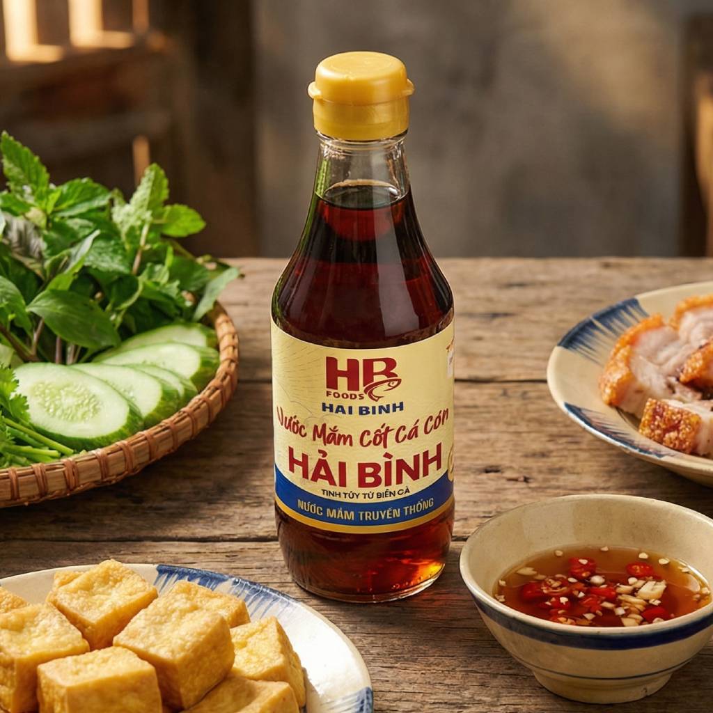 Nước Mắm Cốt Cá Cơm Hải Bình